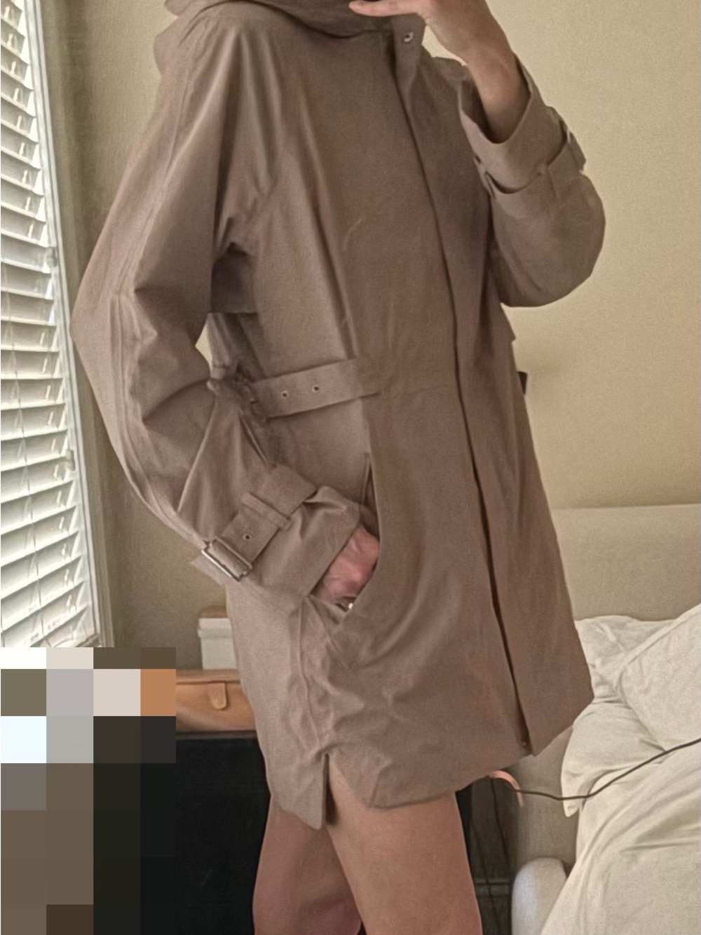 The North Face Trench Coat Hooded Jacket Women’s Large Waterproof